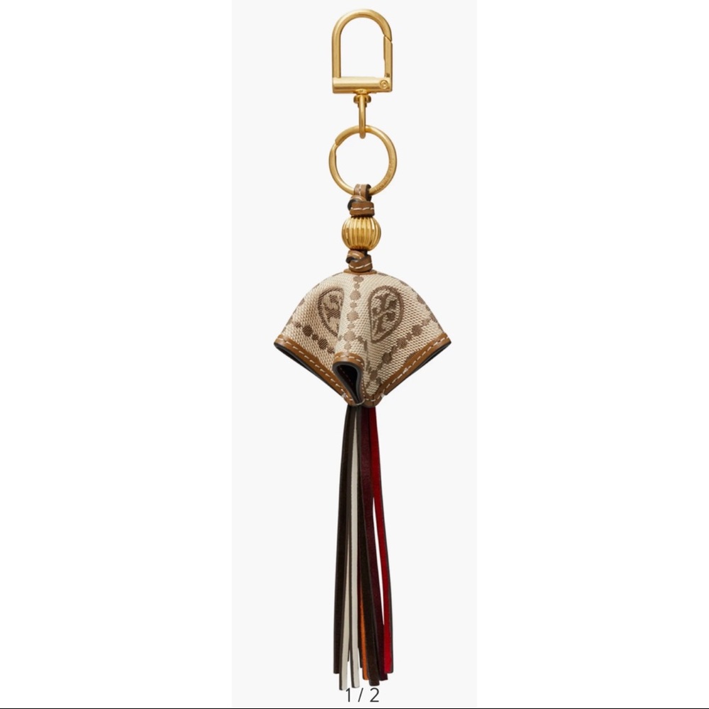 Tory Burch t-monogram key fob